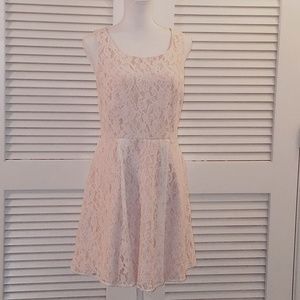 EUC. Lauren Conrad, Lace Overlay Dress. Size:12 Best Offer